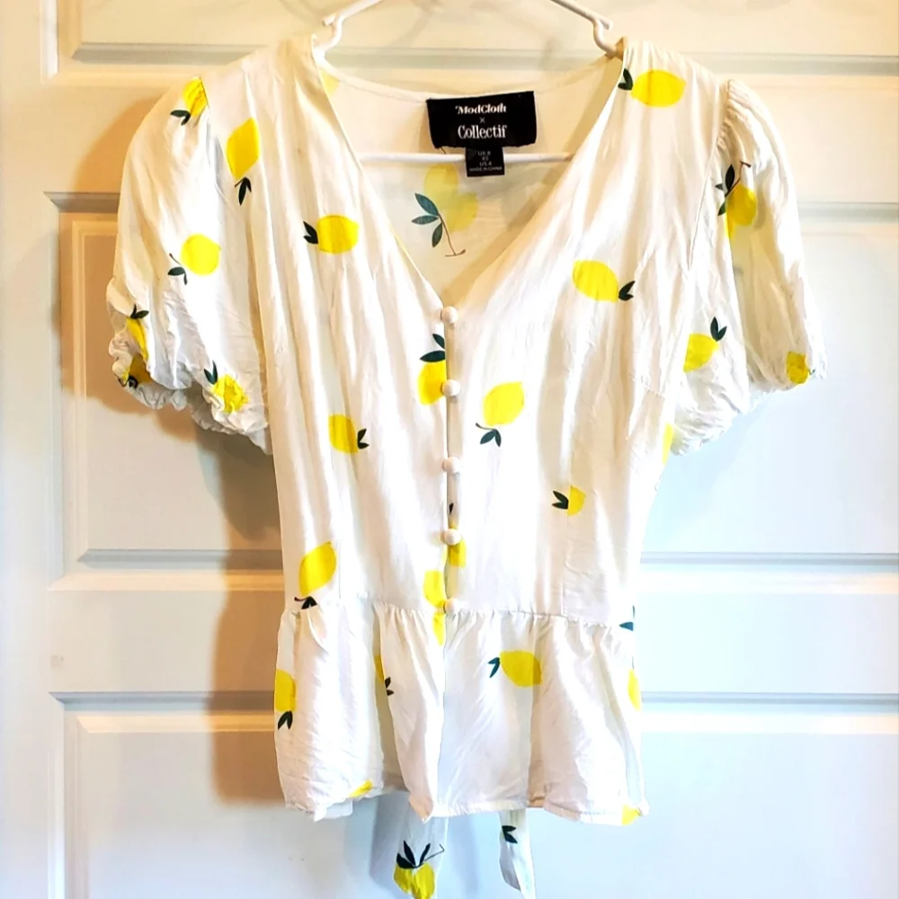 Collectif lemon blouse - Picture 1 of 3
